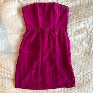 Charlie Jade Purple Strapless Dress (w/ Pockets)